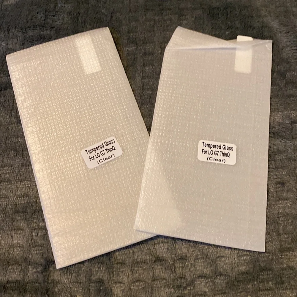 LK brand tempered glass protectors (2 not 3) for LG G7 ThinQ phone. New